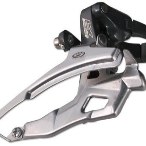 Переключатель передний Shimano LX FD-M571 верхний хомут нижняя тяга 34,9мм, угол перьев:63-66,