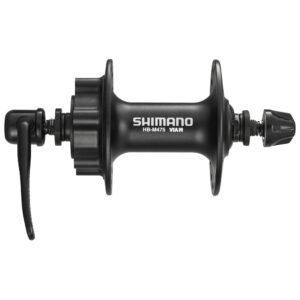 Втулка передняя ДТ Shimano, HB-M475, 32 отв, 6-болт, QR, серебр