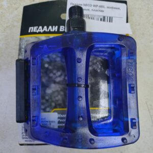 Педали NECO WP-601. синие. прозрачные. пластик